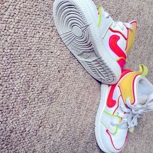 Neon Toddler Jordan’s Size 6C